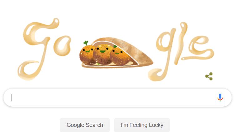 Google celebrates falafel in today's Google Doodle